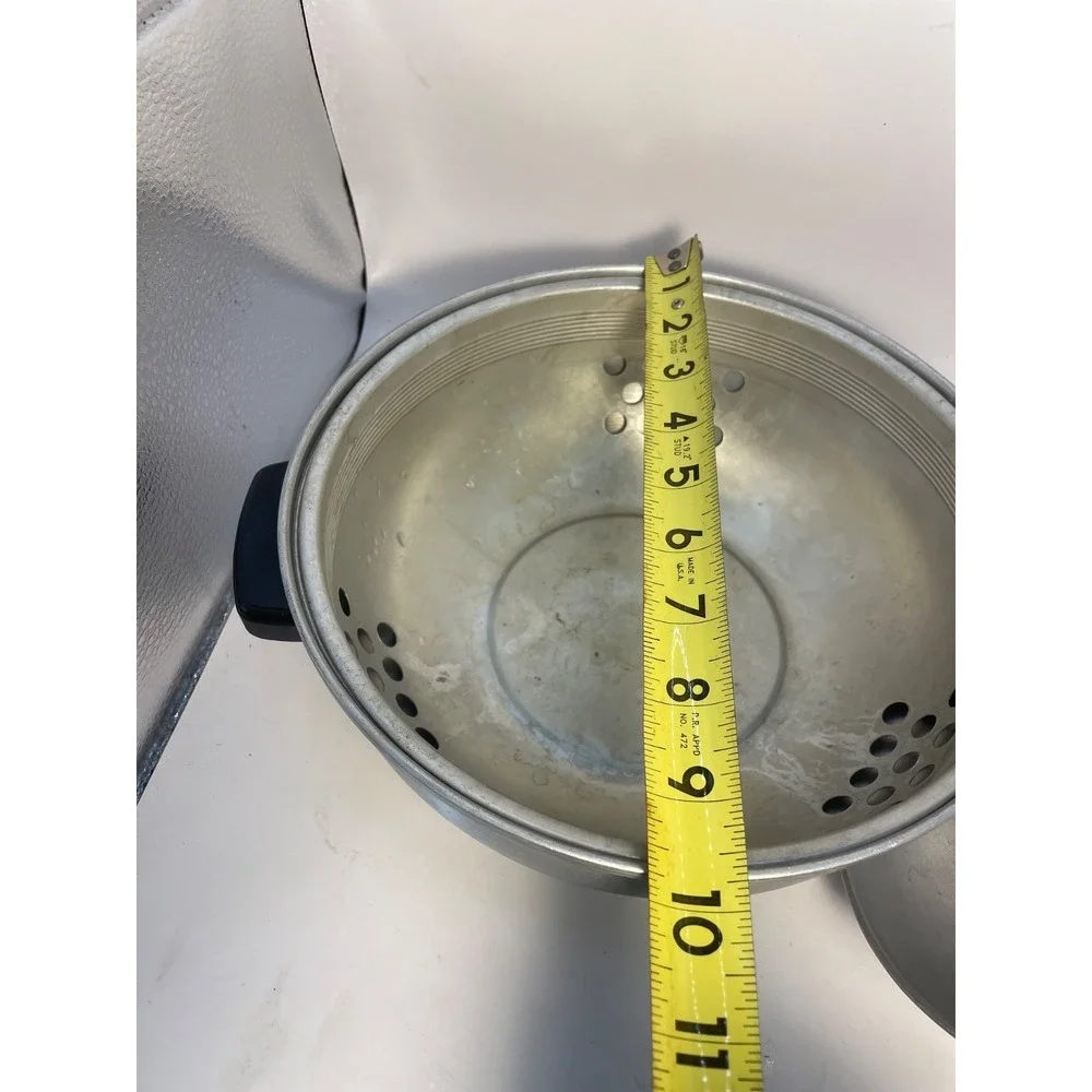 WEST BEND Aluminum Serving Oven Bun Warmer 3 Pieces Stove or Oven Use Vintage